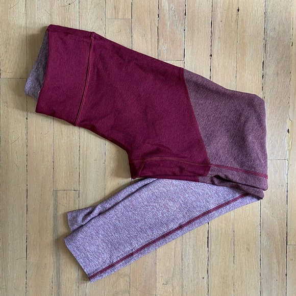 Outdoor Voices 7/8 Spring Tri-tone M in Burgundy - Picture 3 of 4